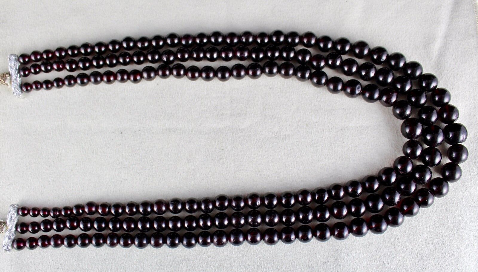 Natural Red Garnet Beads Round 3 L 1451 Ct Gemstone Beaded Fashion Necklace