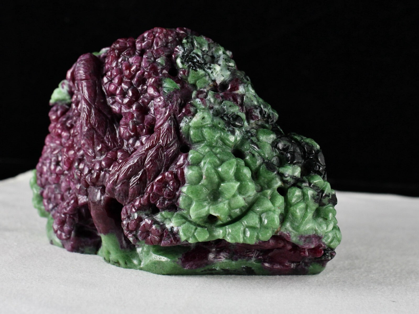 Certified Natural Ruby Zoisite Lord Ganesha 3739 Ct Gemstone Statue Decor