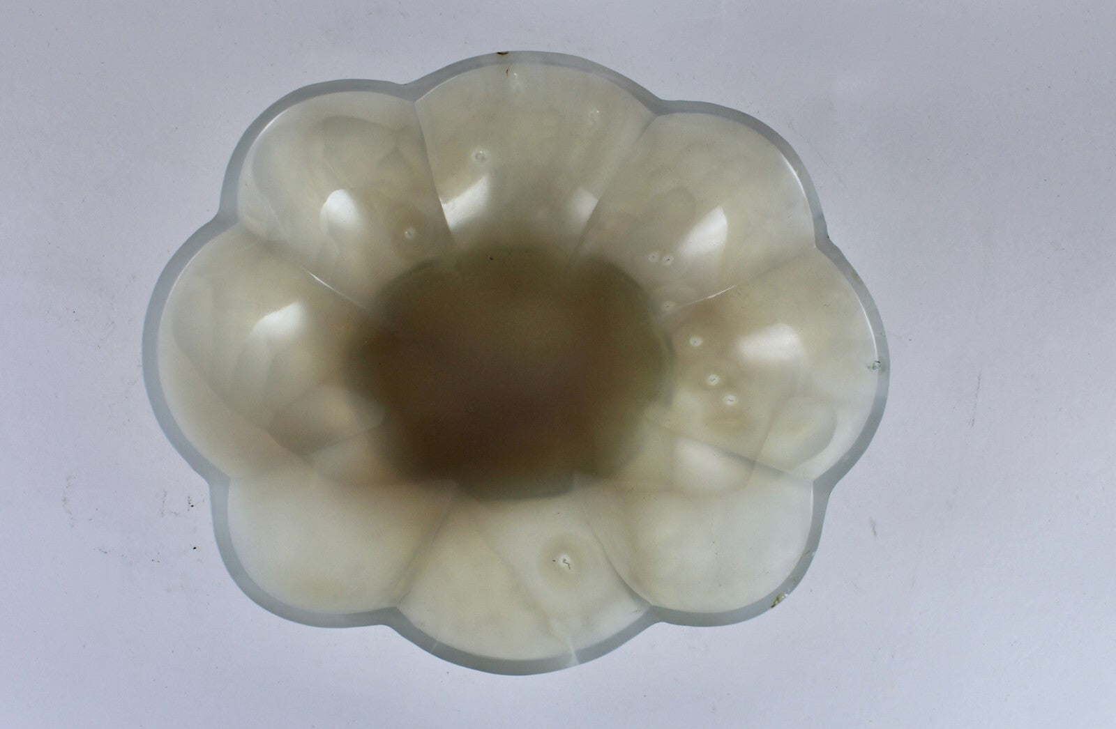 Handmade Rare Natural Chalcedony 1629 Ct Carved Oval Gemstone Bowl Decor