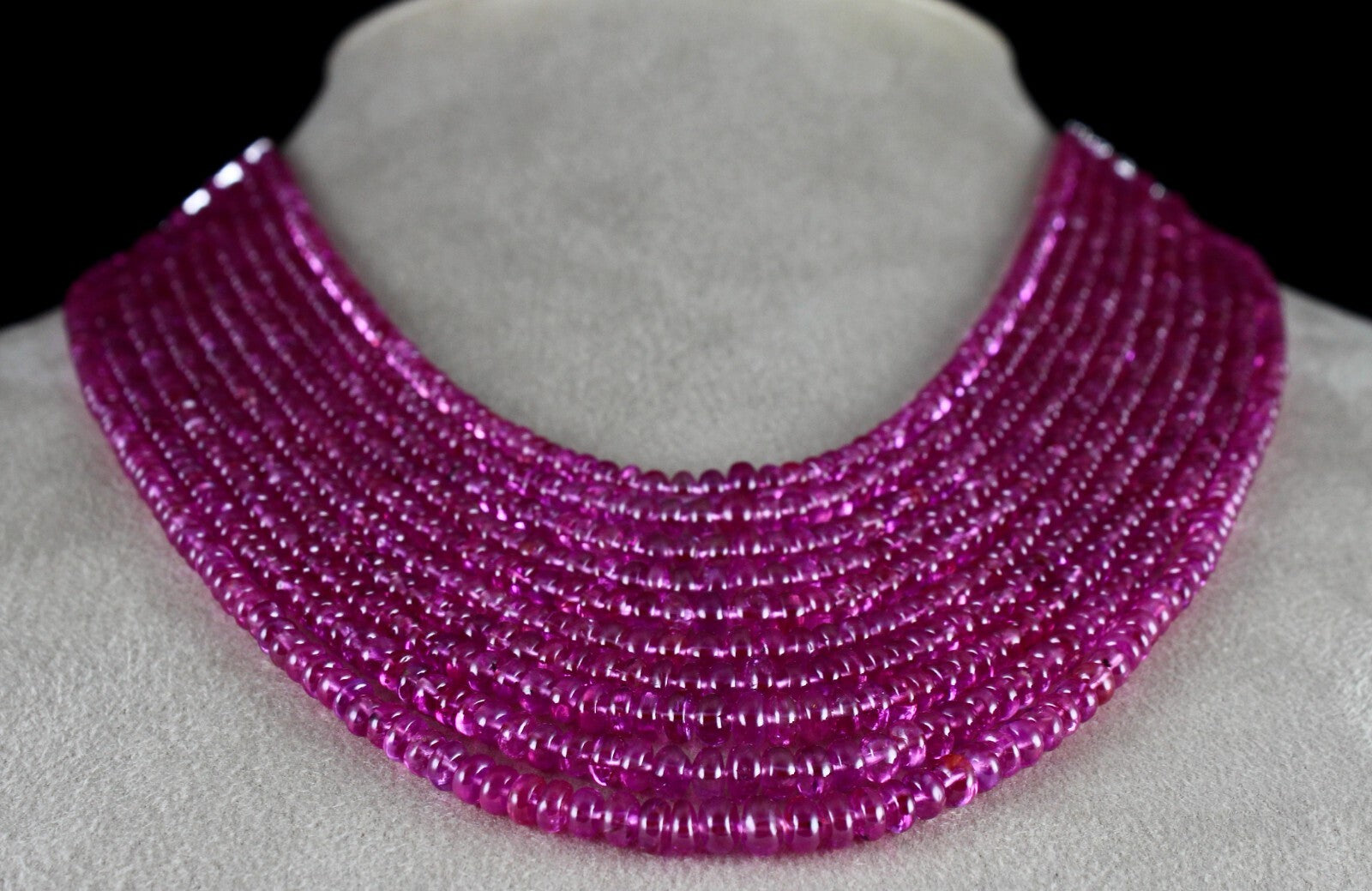 Certified Natural Burma Pink Sapphire 10ct Natural Diamond 18k Gold Necklace