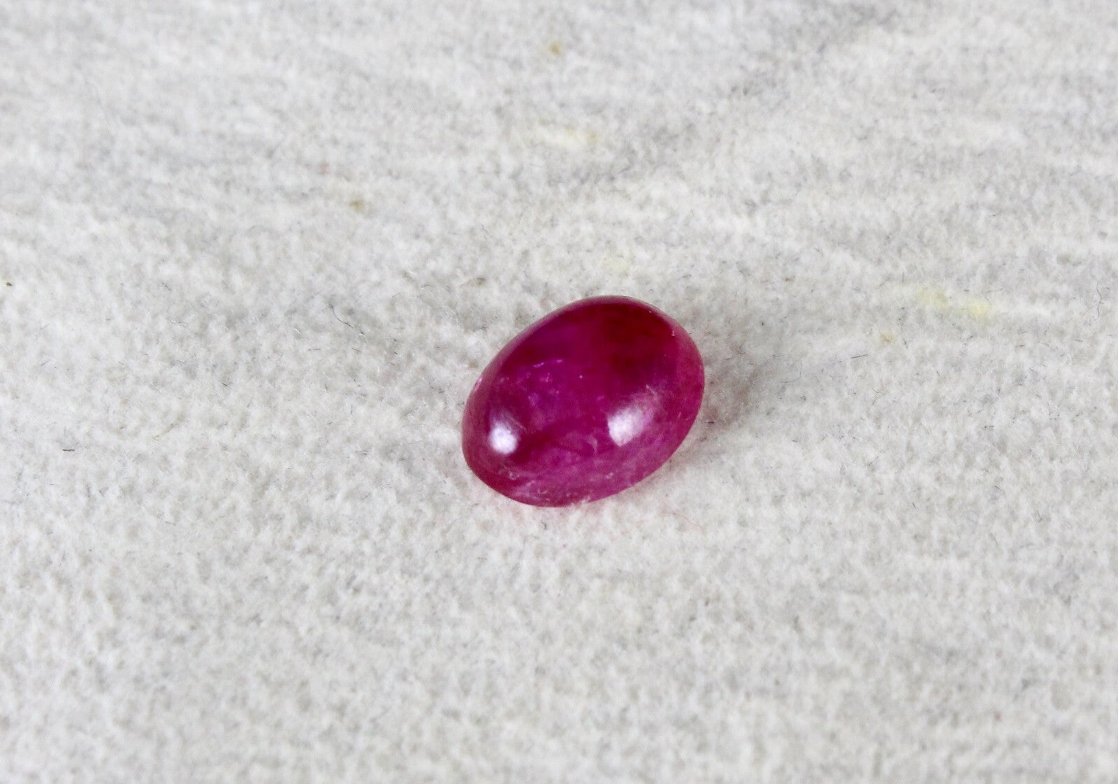 Certified Natural Burmese Ruby 3.95ct Oval Cabochon Gemstone For Ring/pendant
