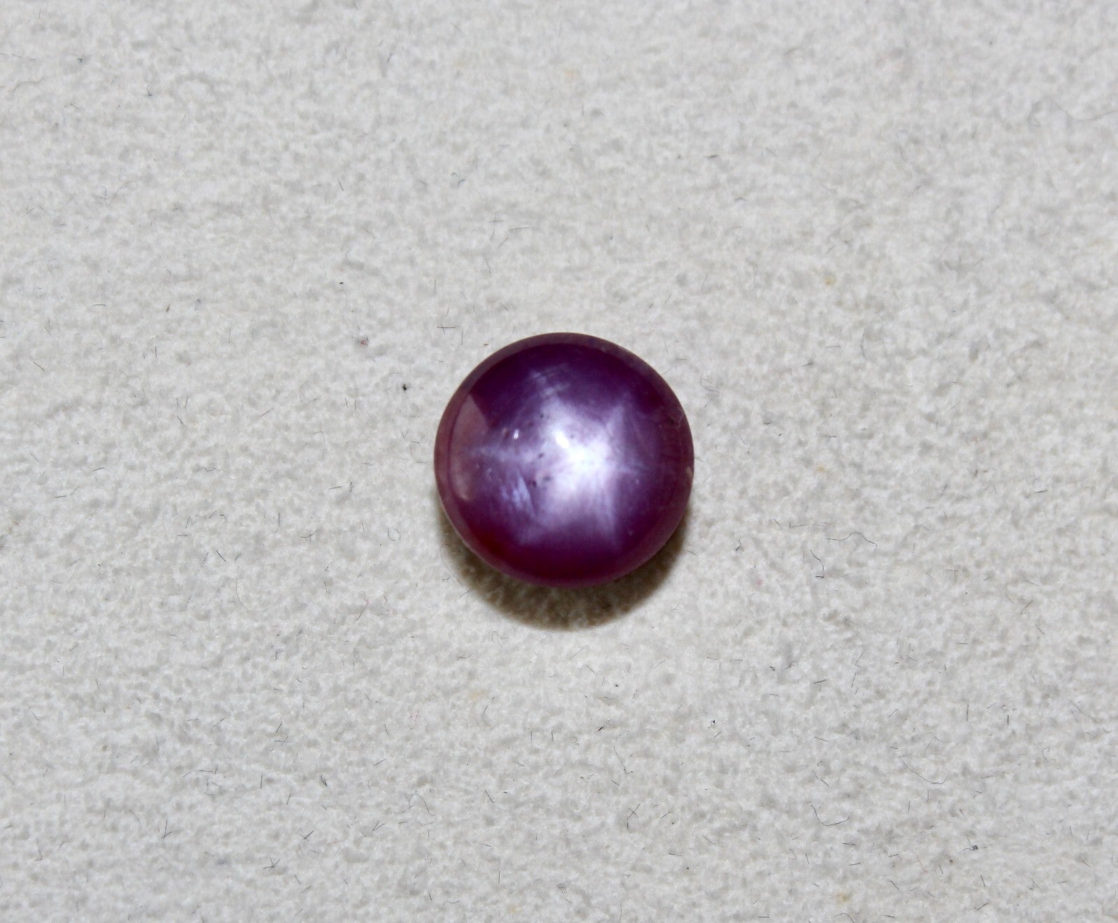 Certified Natural 6 Line Star Ruby 6.35 Ct Round Cabochon Gemstone Ring Pendant