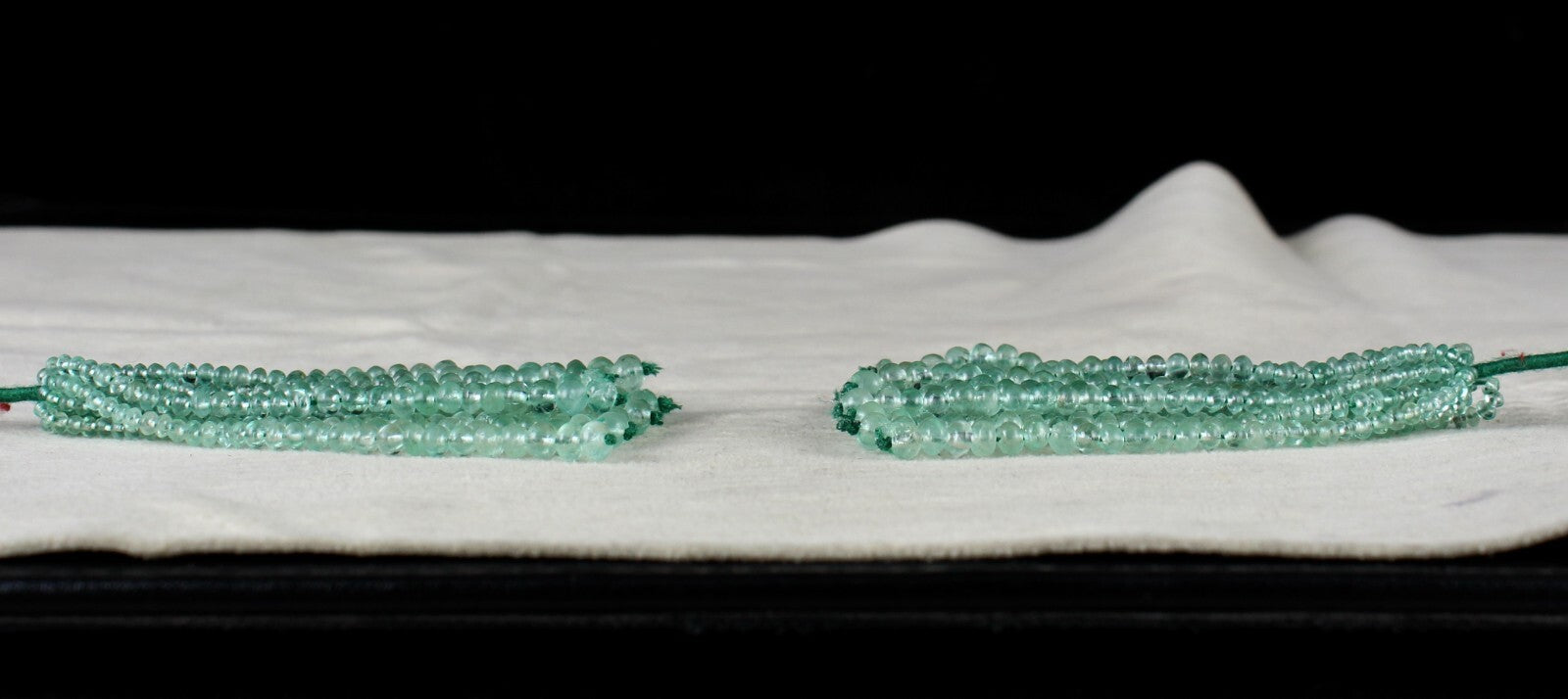 Certified Colombian Natural Emerald 157ct Round Beads Tassel Gemstone Earring