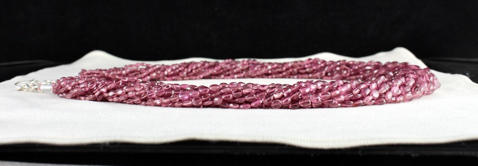 Certified Natural Pink Tourmaline Beads 745 Ct Long Gemstone Necklace