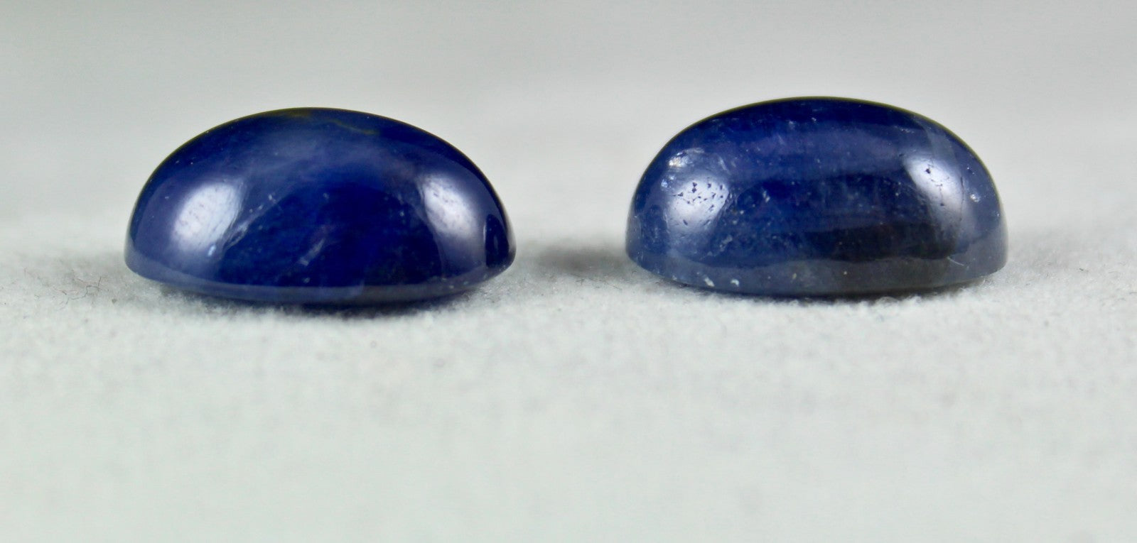 Certified Natural Untreated Blue Sapphire Cabochon Oval 2 Pc 31.41 Ct Earrings