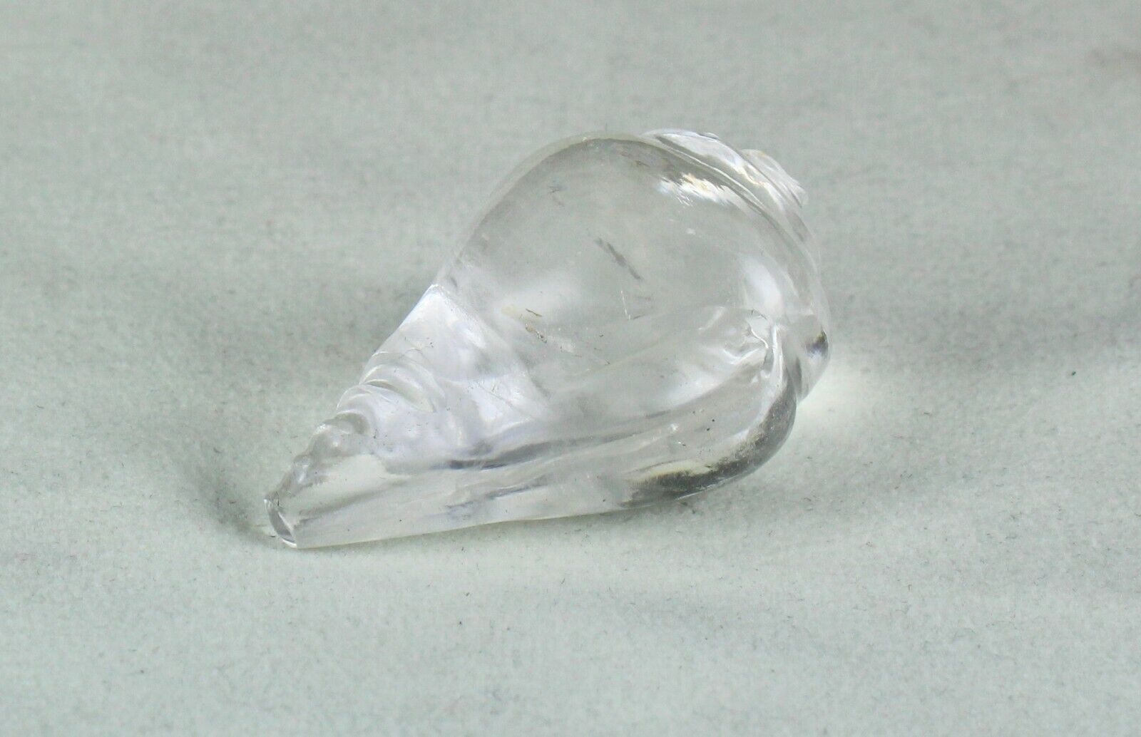 Natural Rock Crystal Quartz Shank Carved 153 Ct Divine Gemstone Spiritual Decor