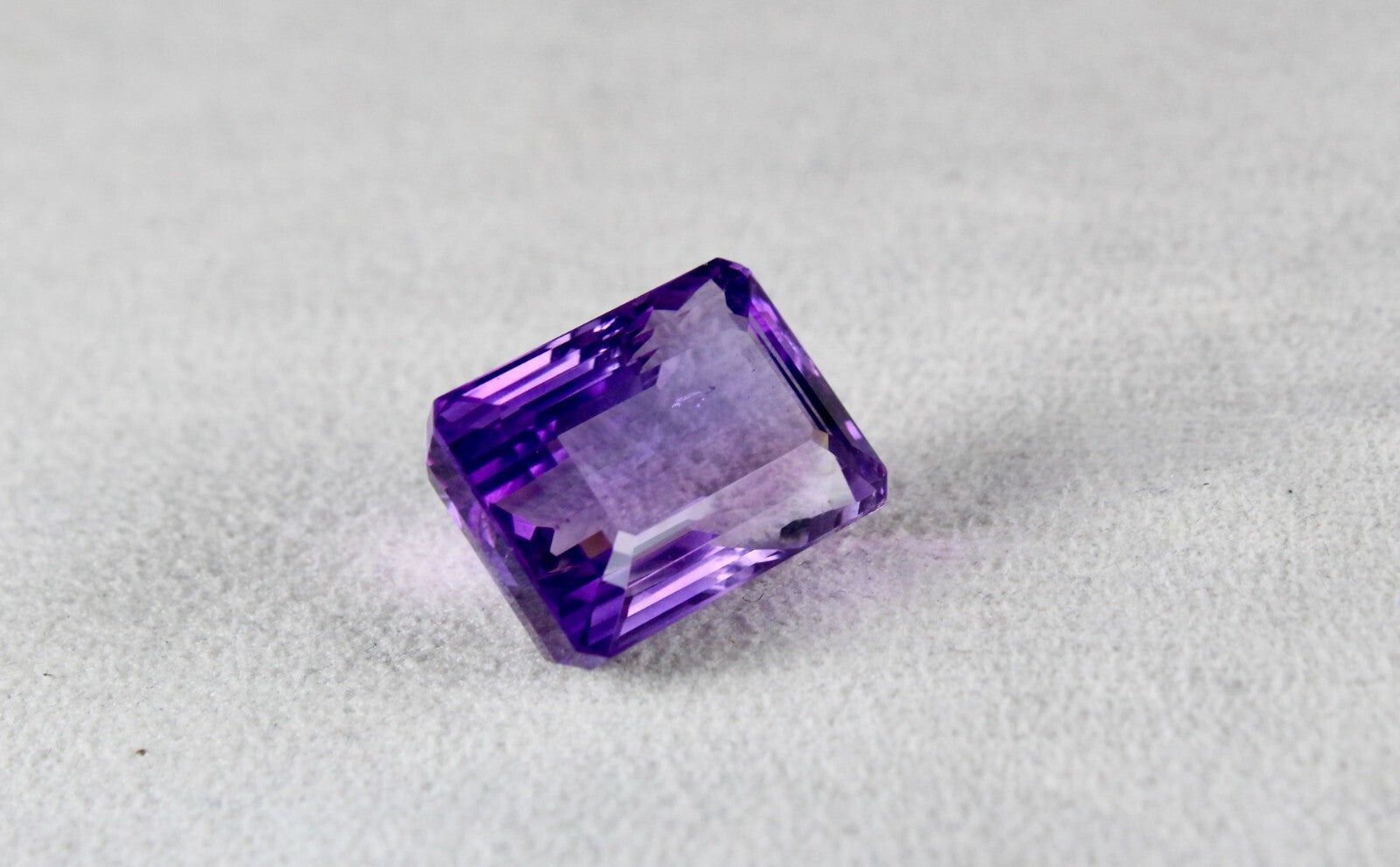 Natural Purple Amethyst 35.15ct Octagon Cut 22x15mm Gemstone For Pendant/ring