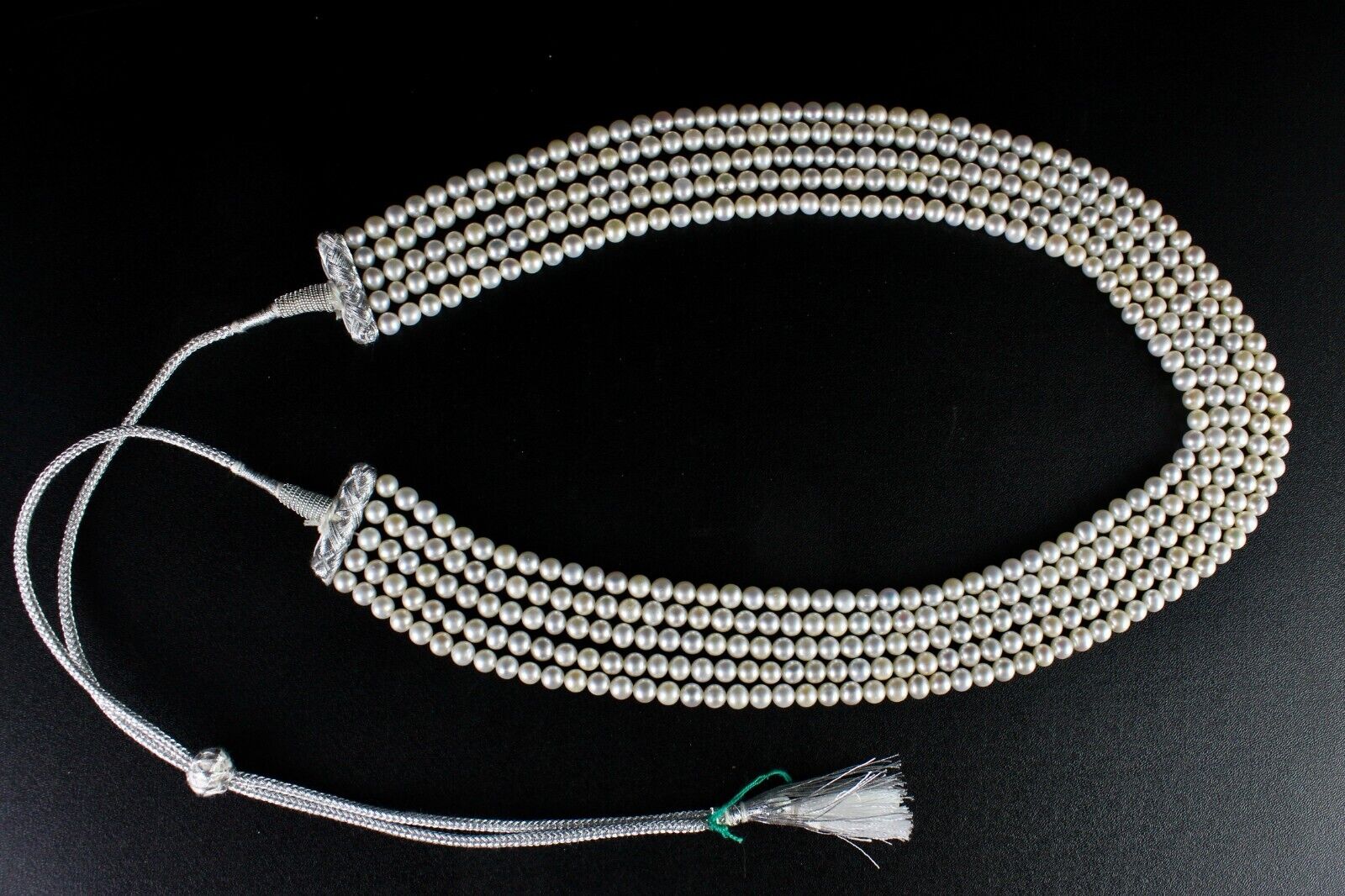 GENUINE FRESH WATER PEARL BEADS ROUND 5 L 512 CARATS GEMSTONE FASHION NECKLACE