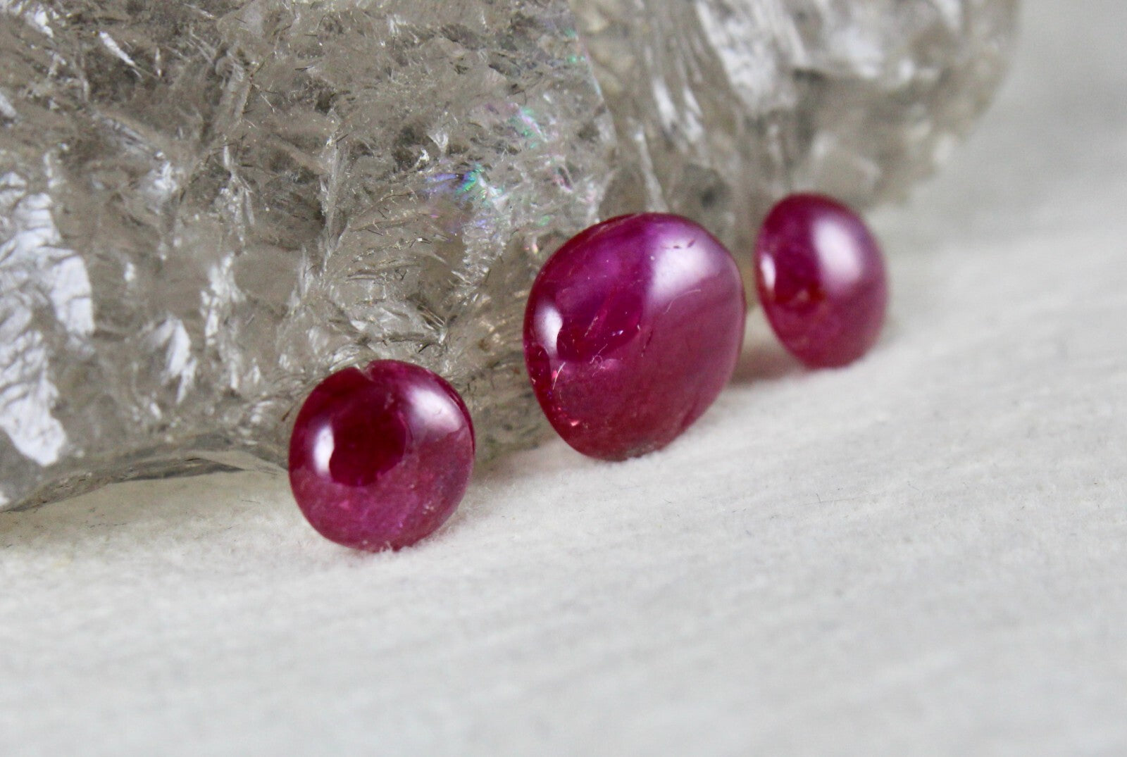 Certified Natural Ruby Oval Cabochon 8.02 Ct Loose Gem For 3 Stone Ring Design