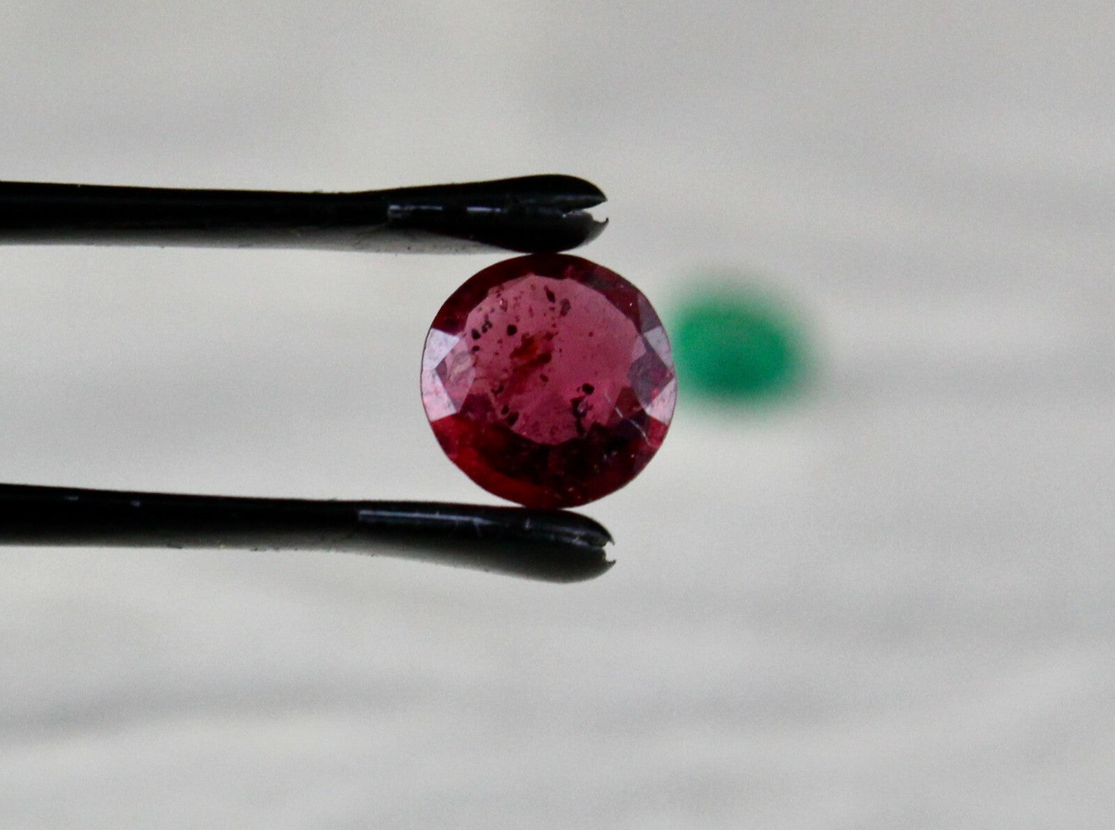 Certified Natural Emerald Ruby 2.25ct Round Cut Gemstone Ring Pendant