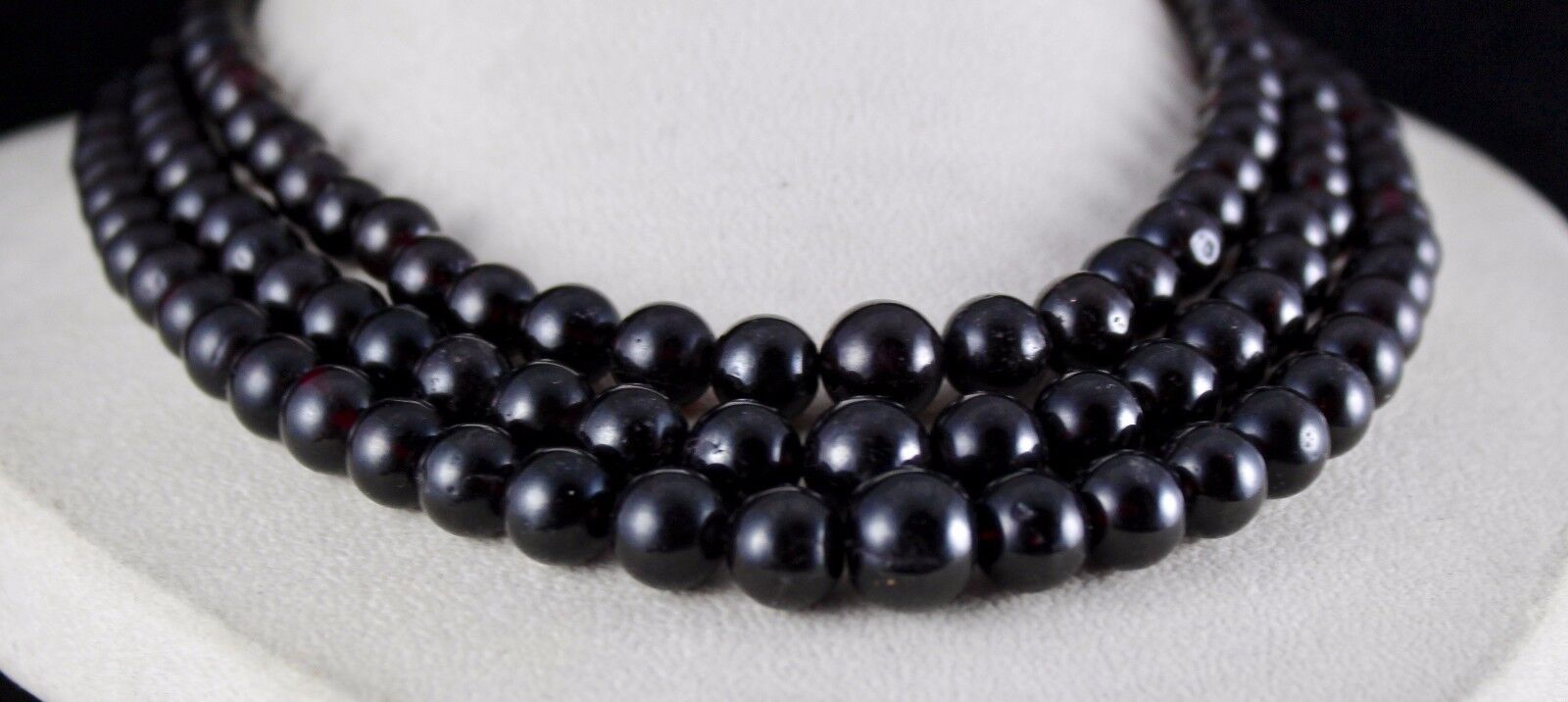 Natural Red Garnet Beads Round 3 L 1451 Ct Gemstone Beaded Fashion Necklace