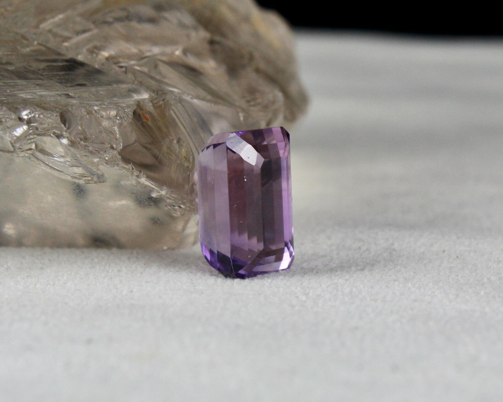 Natural Amethyst 17.54 Ct Octagon Cut 17x11mm Gemstone Pendant Ring