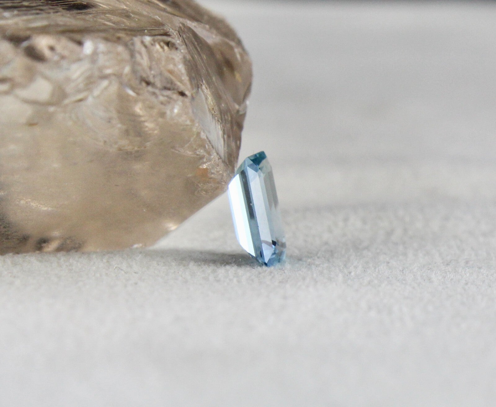 Natural Blue Aquamarine 1.56ct 9x6mm Octagon Cut Gemstone Ring Pendant