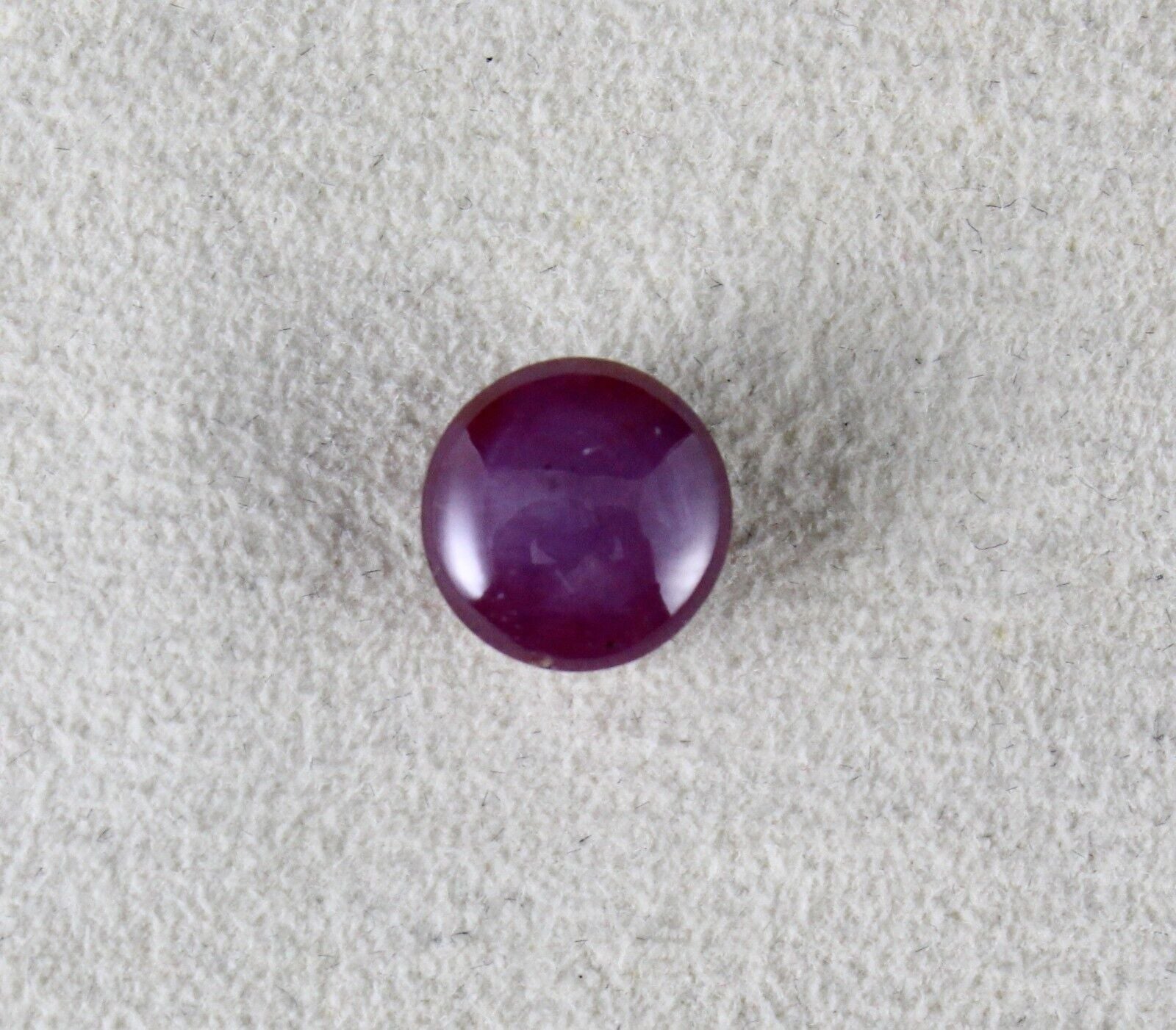 NATURAL 6 LINE STAR RUBY ROUND CABOCHON 6.35 CARATS GEMSTONE FOR RING PENDANT