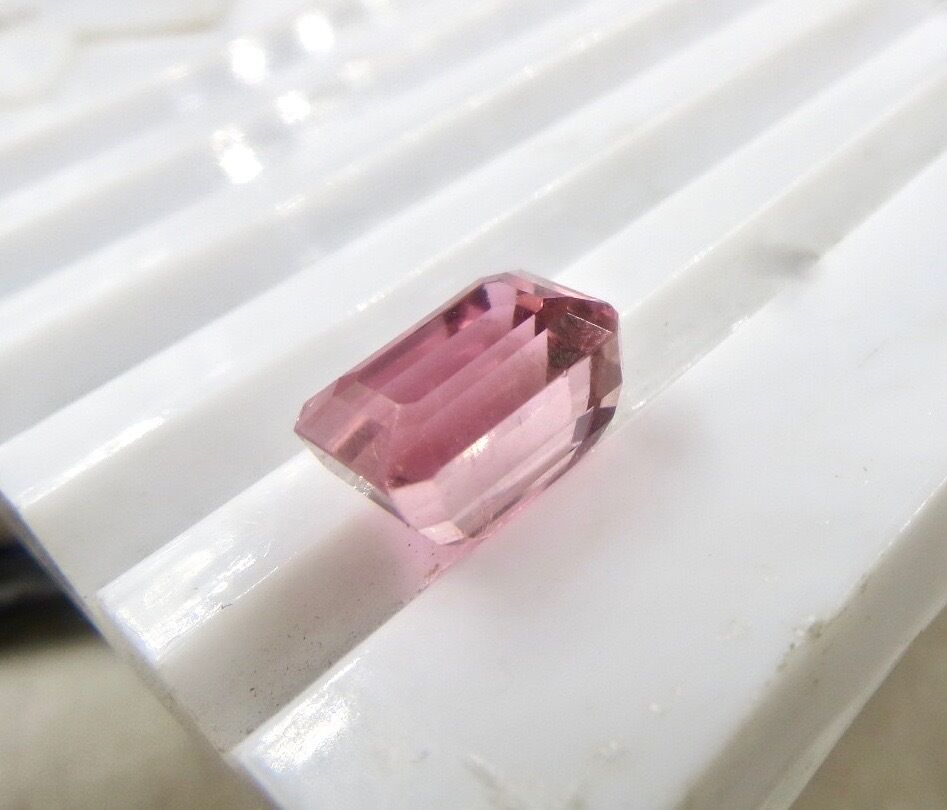 NATURAL PINK TOURMALINE RUBELLITE OCTAGON CUT 5.67 CTS GEMSTONE FOR RING PENDANT