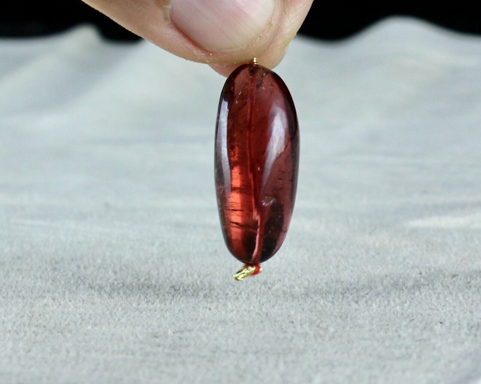 Natural Pink Tourmaline Rubellite Bead Hanging 26 Cts Gemstone Pendant Design