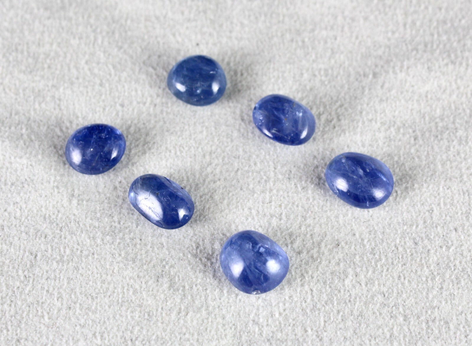 Certified Natural Burmese Blue Sapphire Pair 21.30ct Oval Cabochon For Earrings
