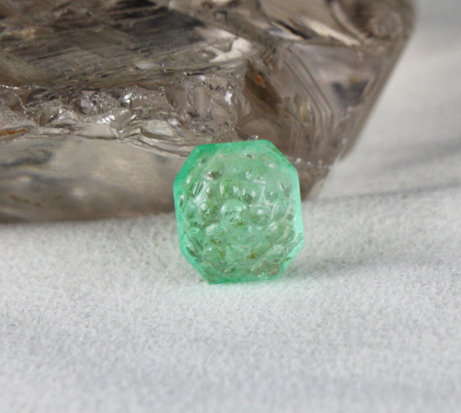 Certified Natural Colombian Emerald 8.36ct Octagon Cut Gemstone Ring Pendant