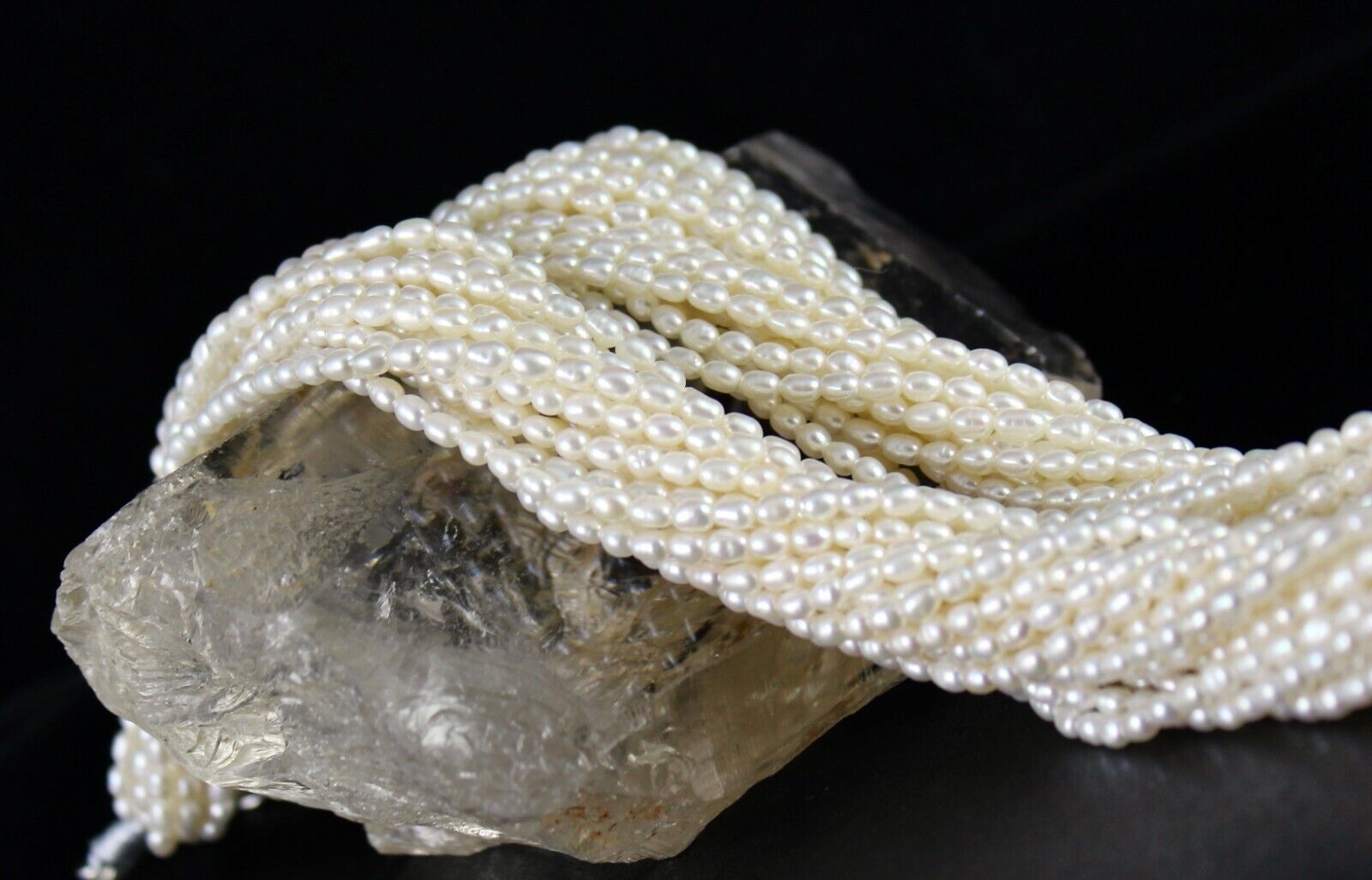 GENUINE FRESH WATER PEARL BEADS LONG 20 L 717 CARATS GEMSTONE FASHION NECKLACE