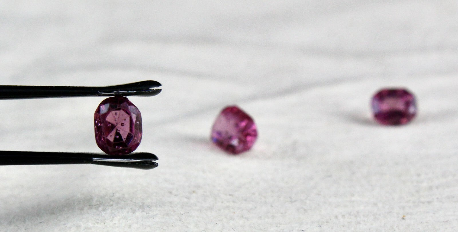 Certified Antique Natural Spinel Old Cushion 3 Pcs 5.08 Cts Gemstone For Ring