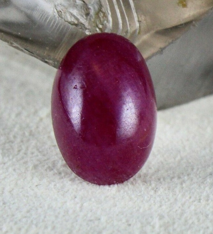 Certified Natural Ruby Oval Cabochon 12.05 Ct Gemstone Ring Pendant Design