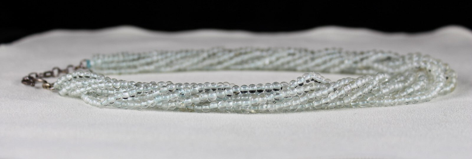 Certified Natural Blue Aquamarine 433 Ct Sterling Silver Ladies Necklace