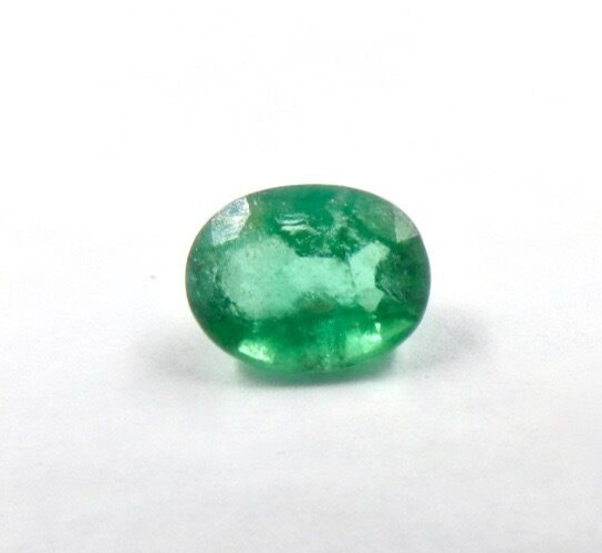 Oval Cut 8x6 Mm Natural Zambia Emerald Gemstone 1.40 Carat For Ring Pendant