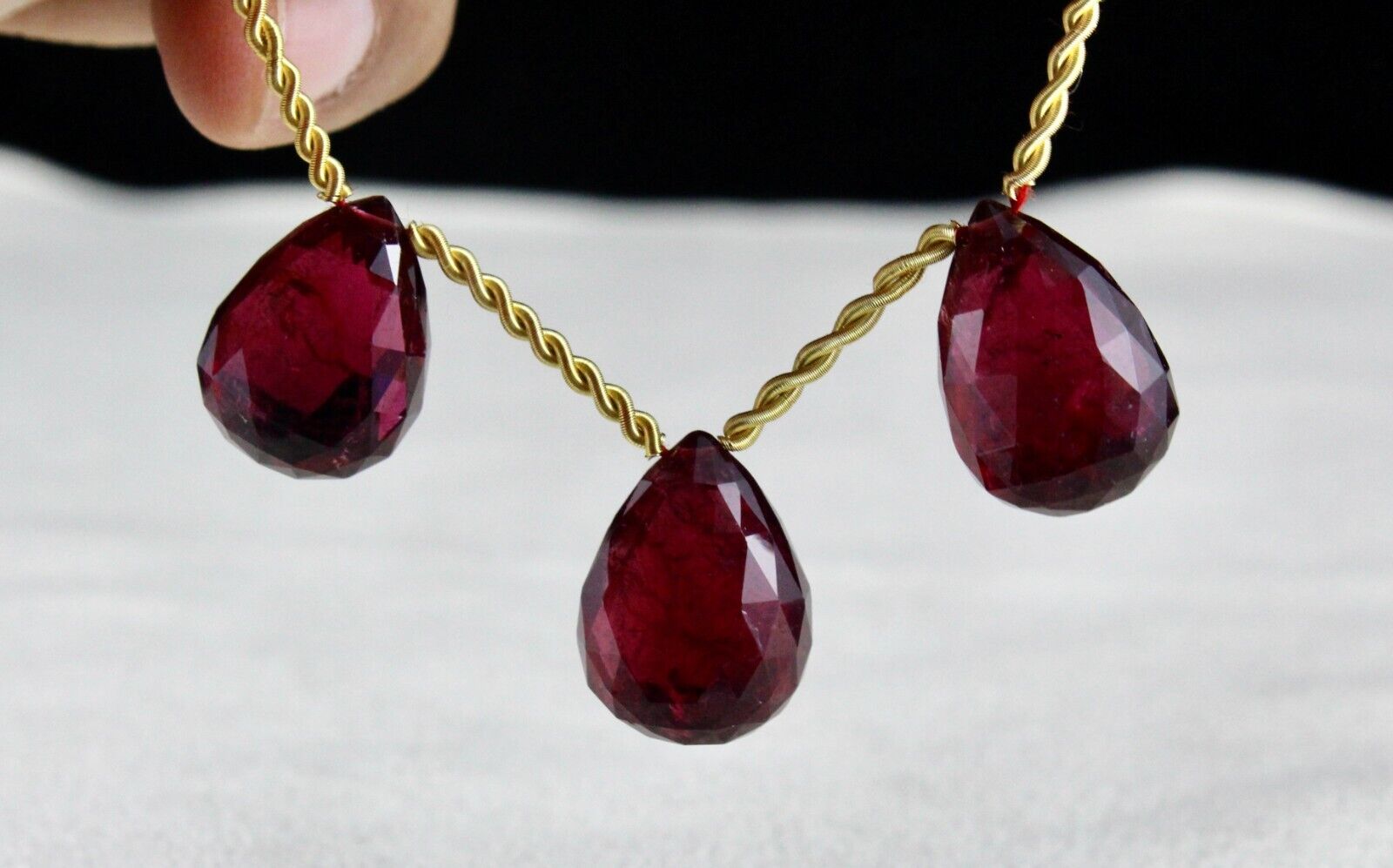 NATURAL PINK TOURMALINE RUBELLITE DROPS 57.40 CARATS GEMSTONE PENDANT EARRING