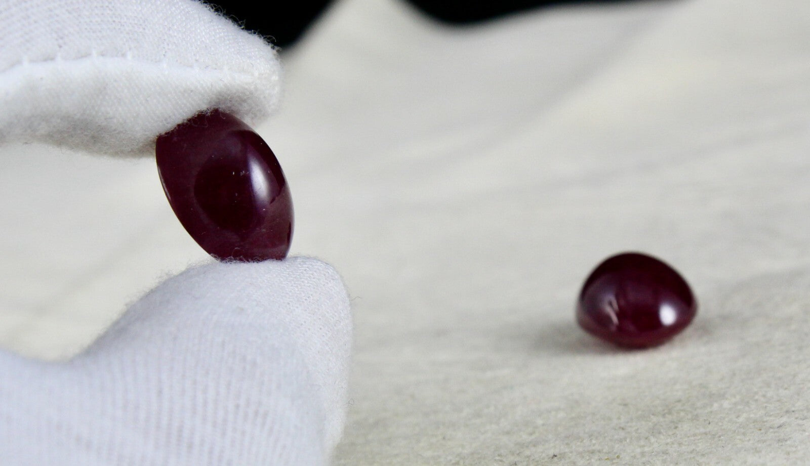 Certified Natural Untreated Ruby Oval Cabochon 36.50 Ct Gemstones Earrings