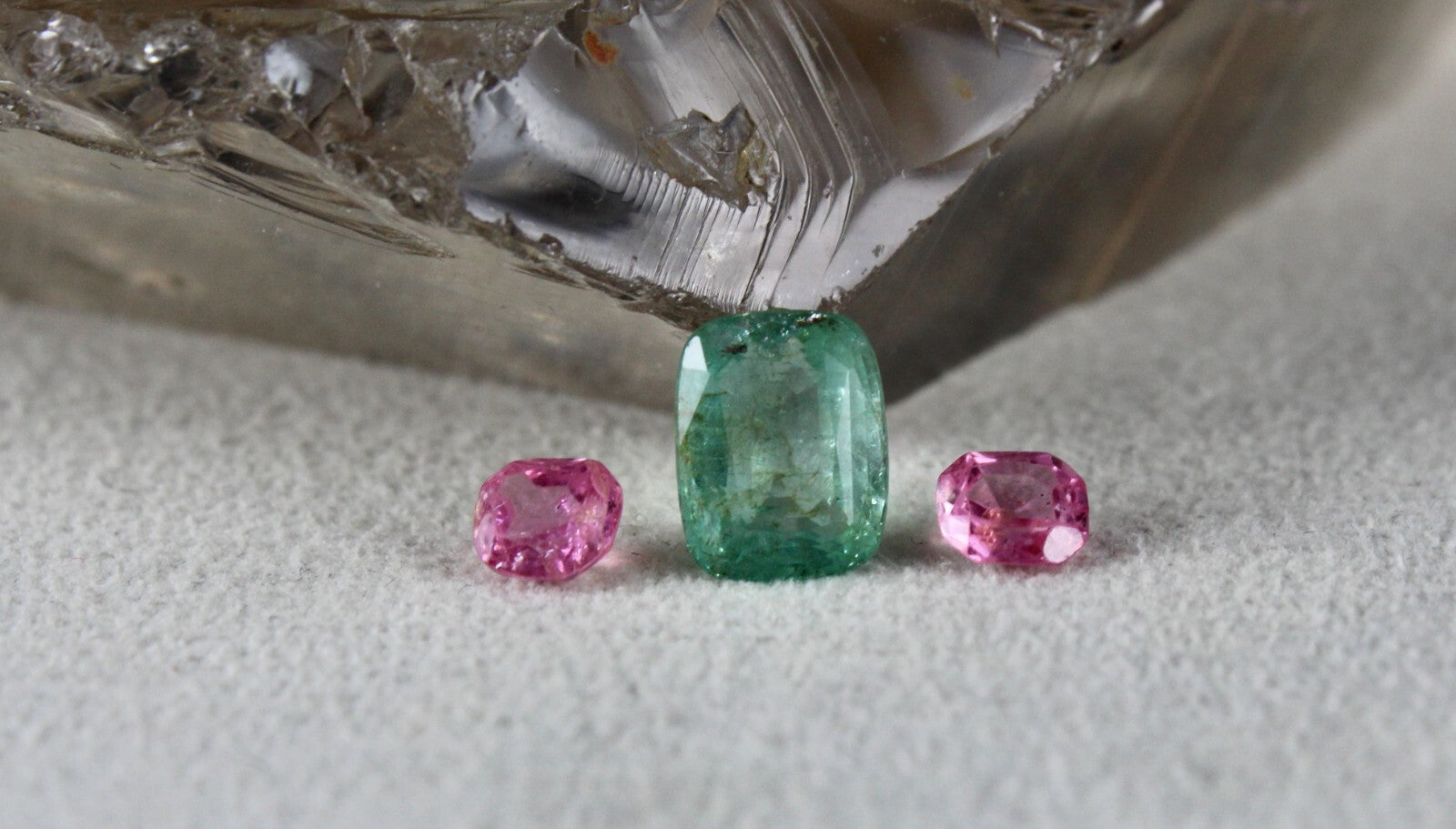 Certified Natural Spinel Emerald Cushion Cut 4.40ct Sterling Silver Ring Pendant