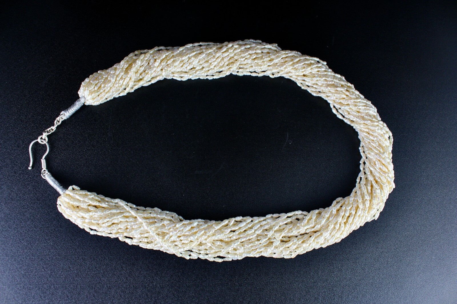 Genuine Freshwater Pearl Beads 718ct Fancy Gemstone Fashion Necklace 28"l