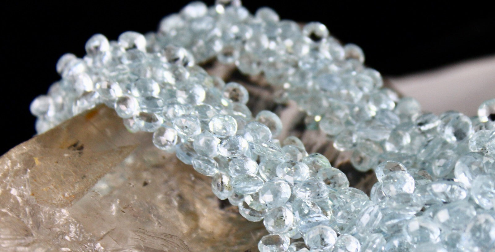 Certified Natural Aquamarine 647 Ct Teardrop Sterling Silver Statement Necklace