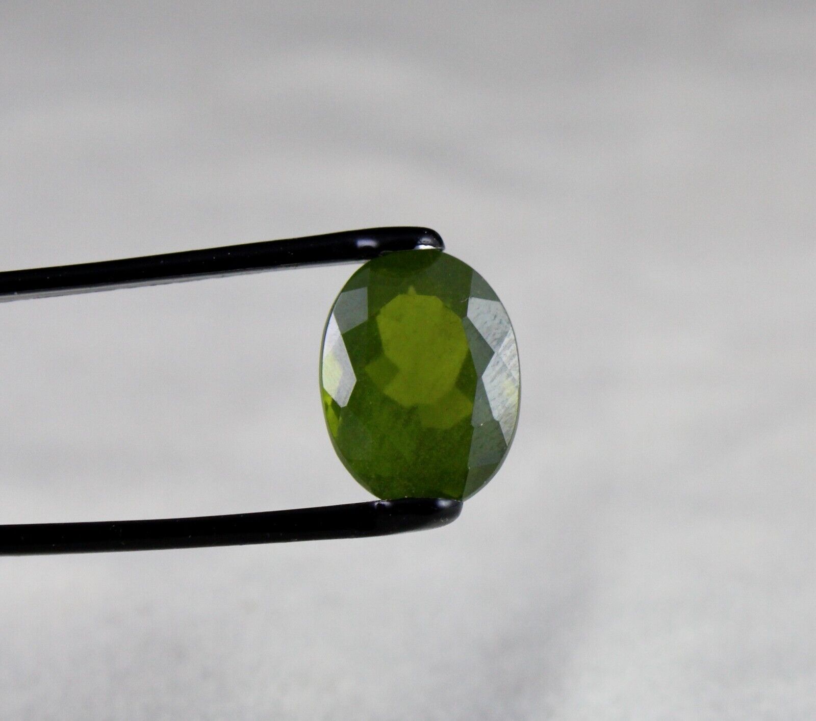 Natural Green Vesuvianite Idocrase Oval 15x12 mm 9.86 Ct Gemstone Ring Pendant