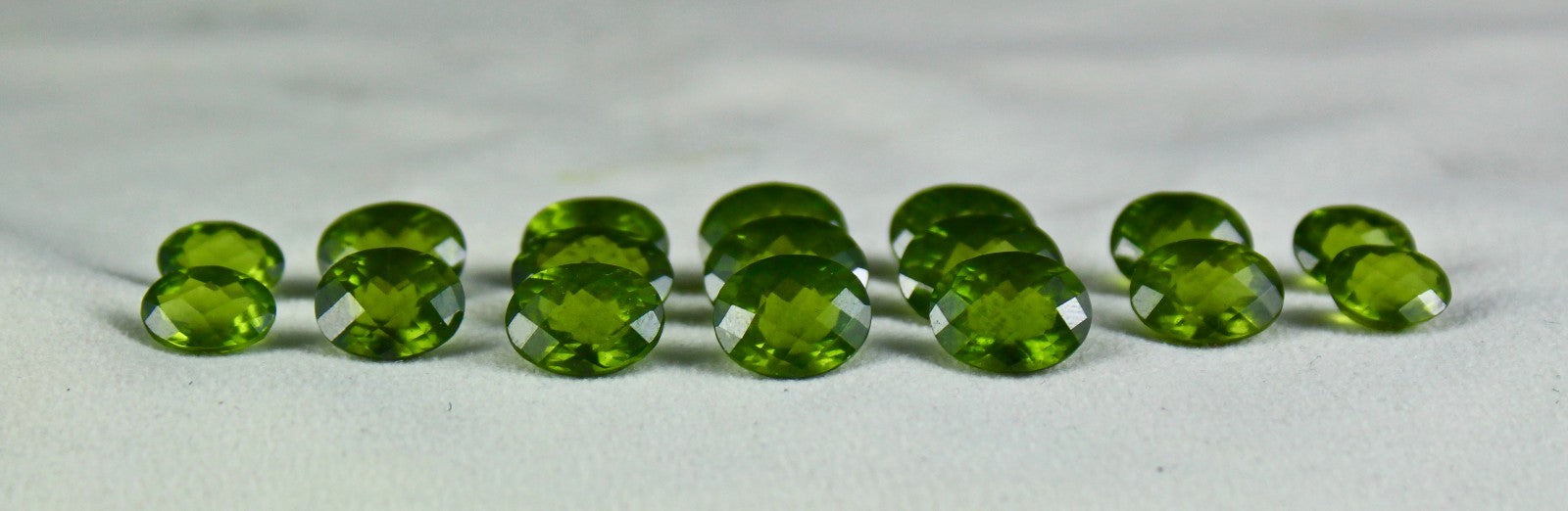 Certified Natural Vesuvianite Idocrase Oval 17 Pc 84.25 Ct Gemstone Set