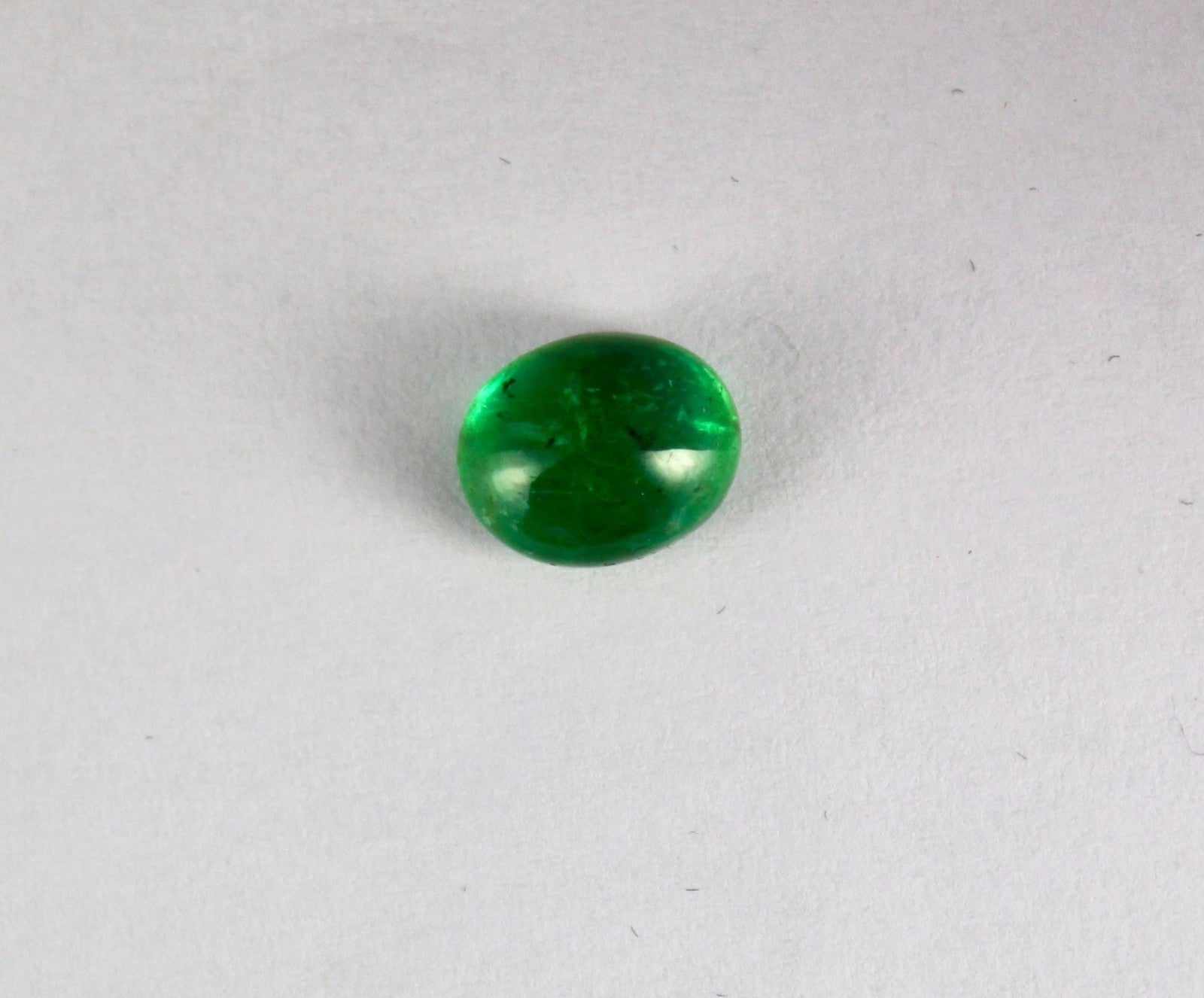 Certified Natural Zambian Emerald Oval Cabochon 3.71 Ct Gemstone For Ring