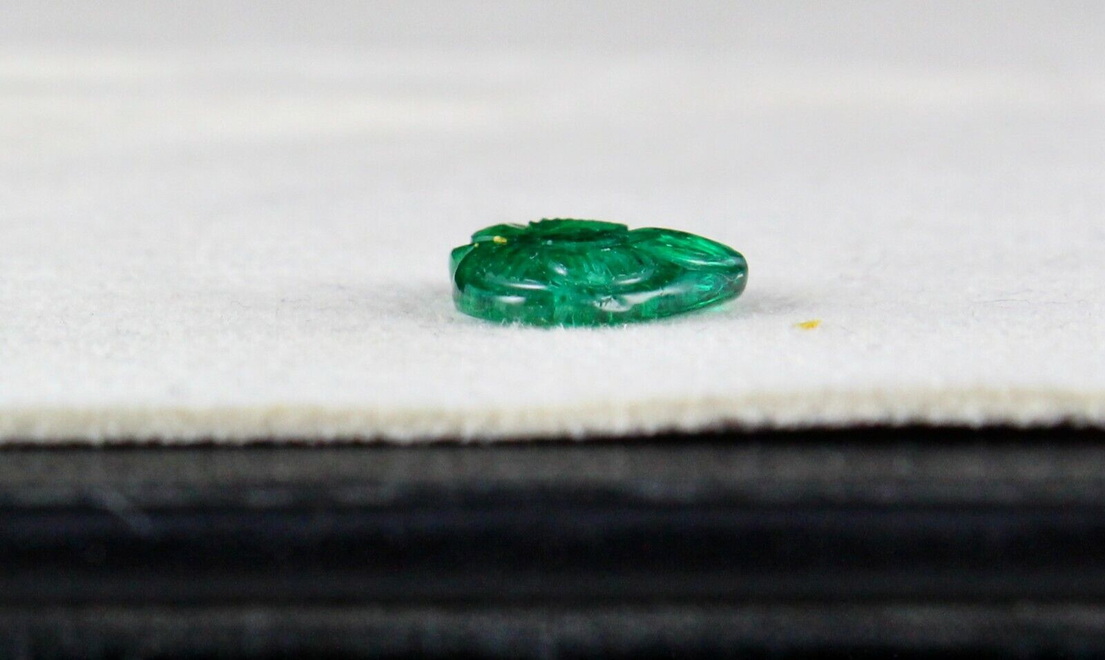 11X12 MM NATURAL ZAMBIAN EMERALD CARVED HEART SHAPE 3 CARATS GEMSTONE FOR RING