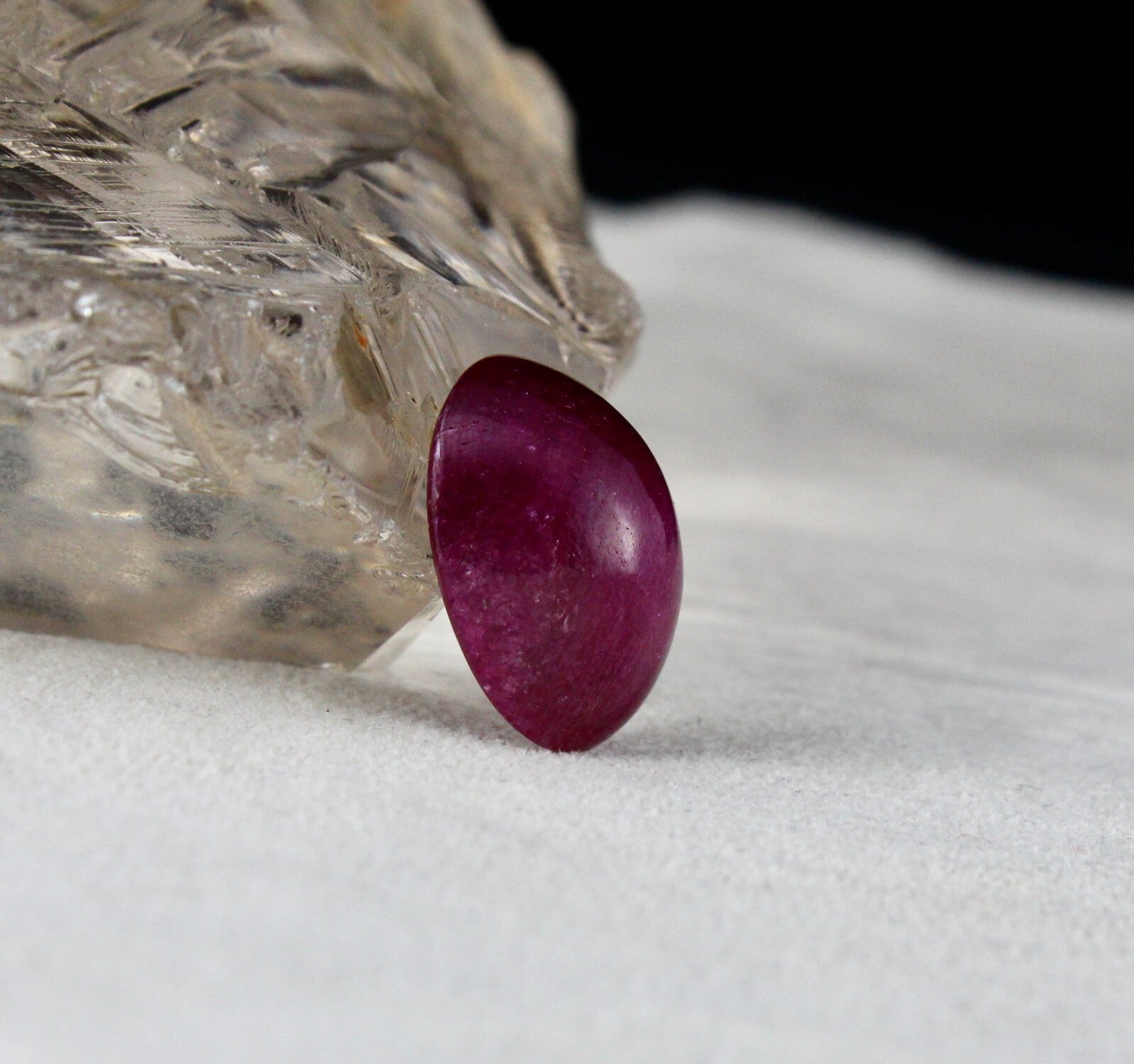 Certified Natural Ruby Oval Cabochon 22.91ct Sterling Silver Gemstone Pendant