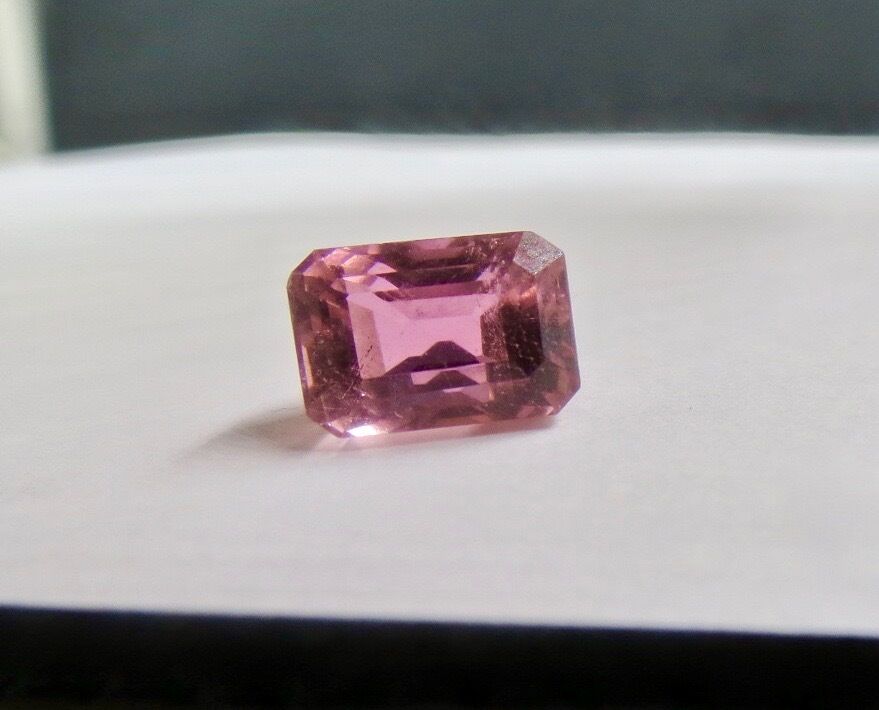 NATURAL PINK TOURMALINE RUBELLITE OCTAGON CUT 5.67 CTS GEMSTONE FOR RING PENDANT