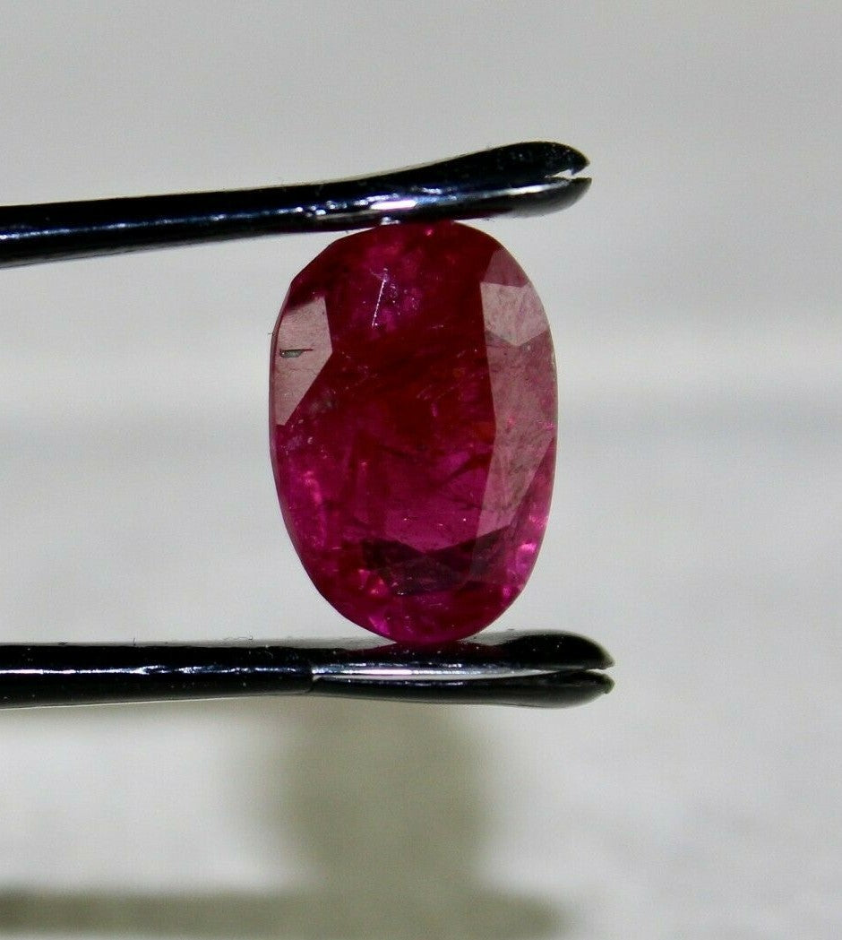 Certified Natural Ruby Burma 4.67 Ct Untreated Oval Ring Pendant Sterling Silver