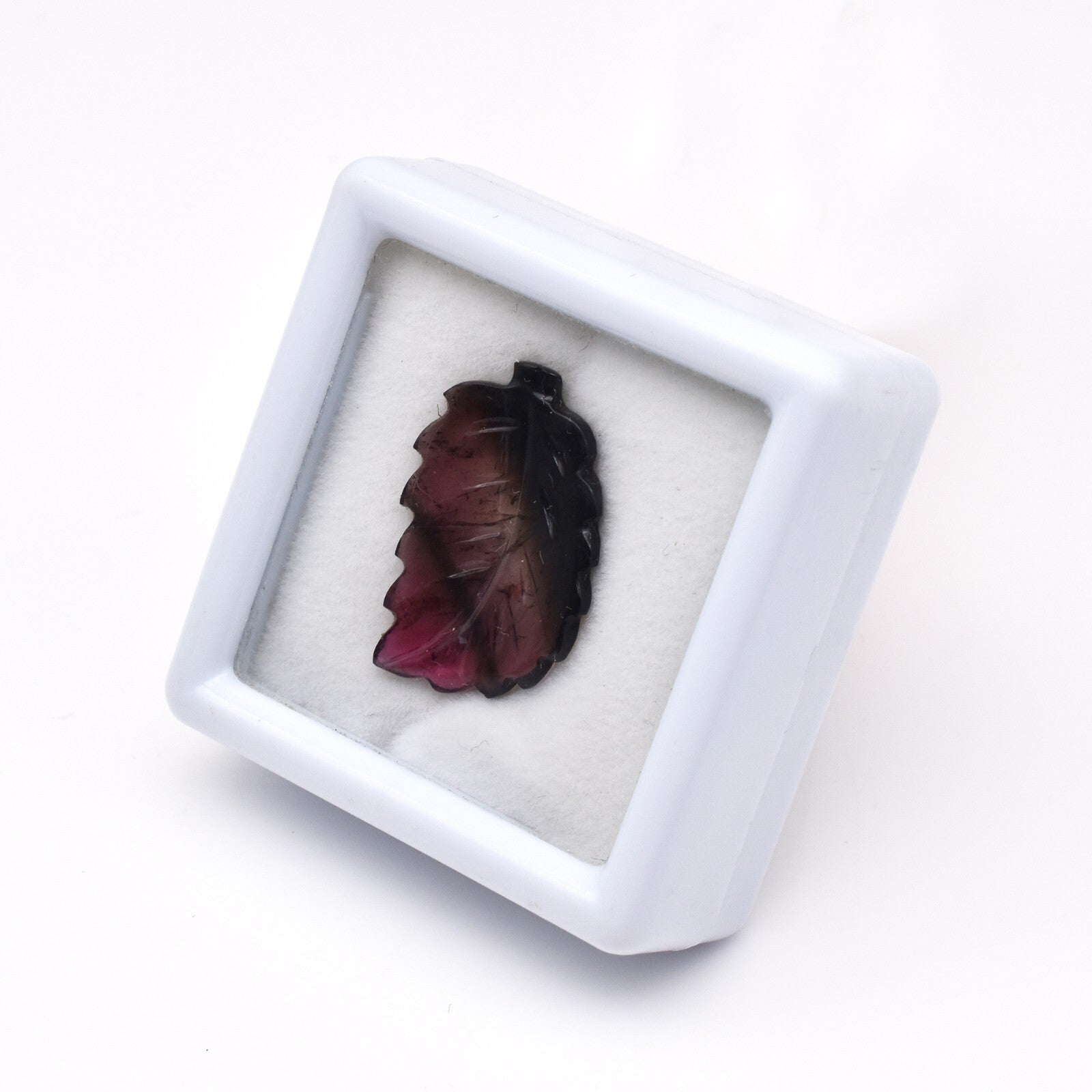 Natural Multi Tourmaline Carved Leaf Gemstone 6.74 Ct For Ring & Pendant