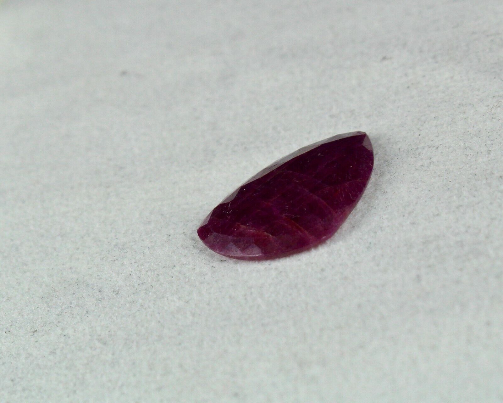 Unheated Natural Ruby Fancy Faceted Cabochon 27 Ct Gemstone Designing Pendant