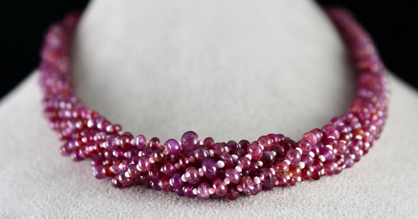 Certified Natural Ruby Pearl 448 Ct Sterling Silver Necklace For Women