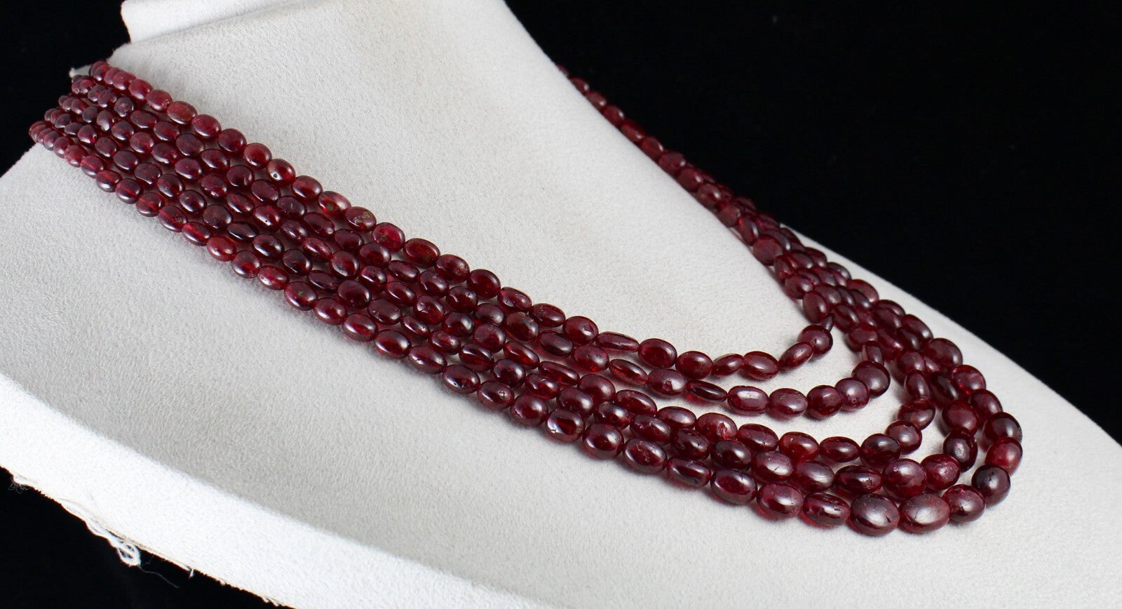 Certified Natural Red Spinel 830ct Beaded Long Drilled Gemstone Necklace