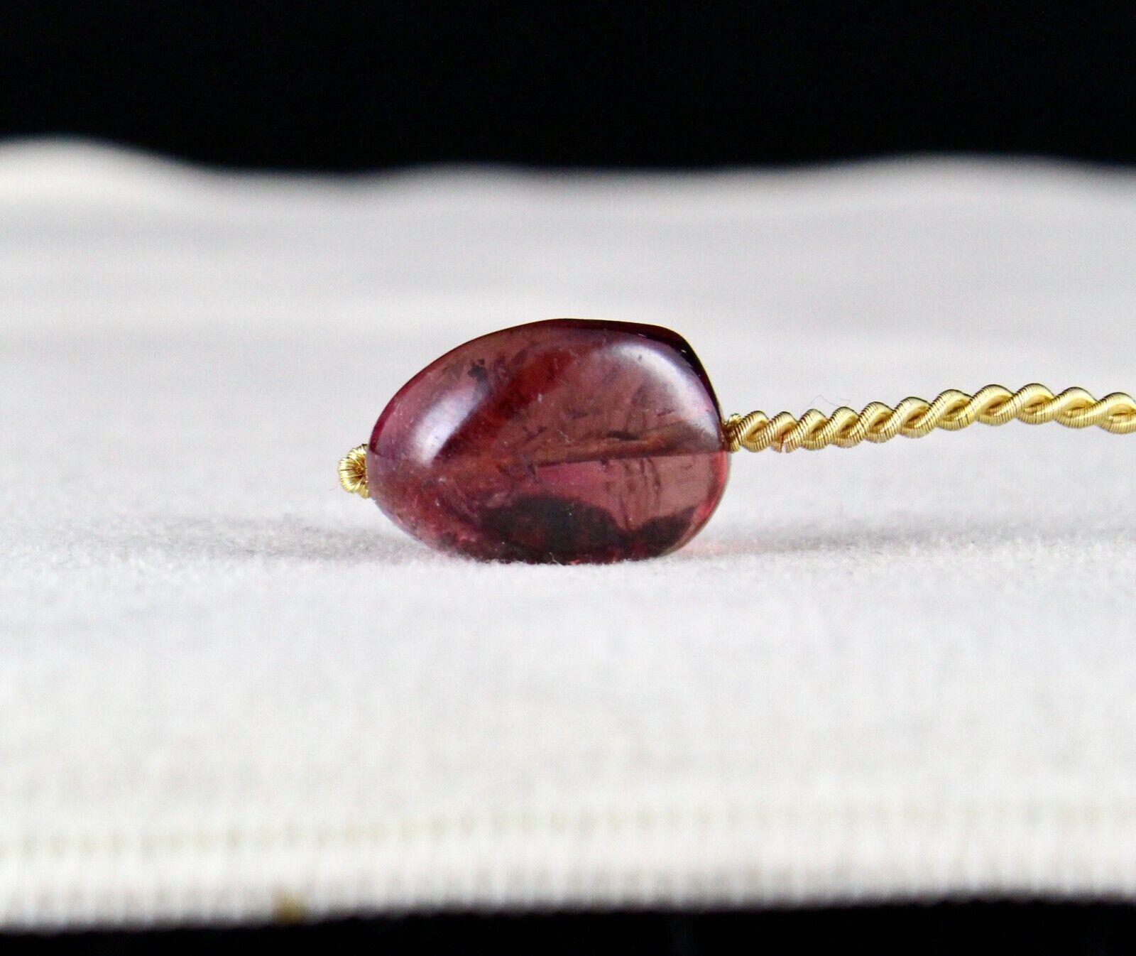 Natural Pink Tourmaline Bead Hanging Pendant 24.62 Cts Nugget Drilled Gemstone