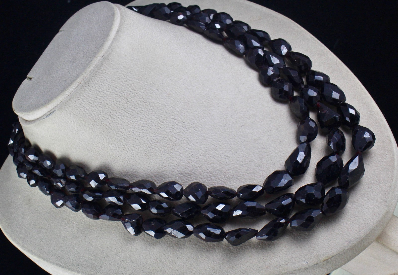 Natural Garnet Beads Faceted Nugget 1278 Ct Red Gemstone Necklace Best Price