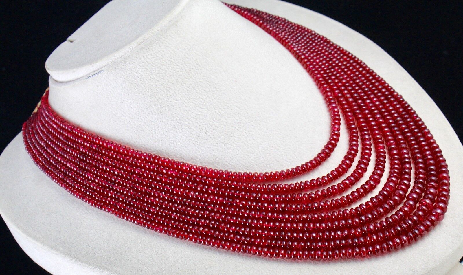 Natural Certified Spinel Beads Round 9 L 732 Ct Fine Gemstone Important Necklace