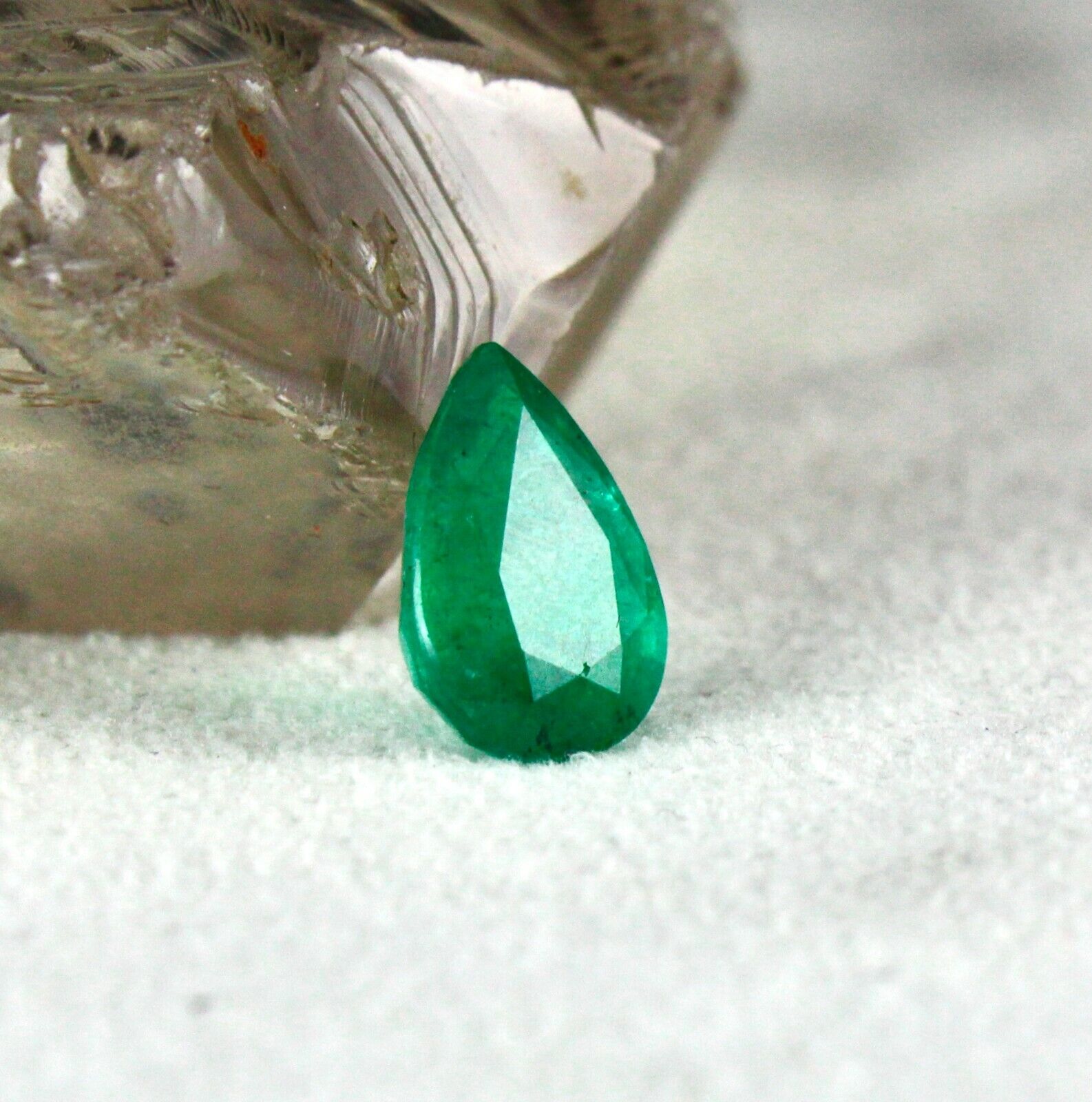 NATURAL ZAMBIA EMERALD PEAR CUT 10 PCS 27.31 CTS LOOSE GEMSTONE RING EARRING SET
