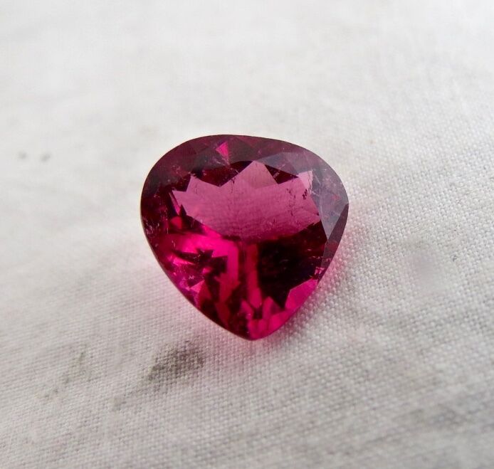 NATURAL RUBELLITE PINK TOURMALINE 10.5MM HEART CUT 4.03 CARATS GEMSTONE FOR RING