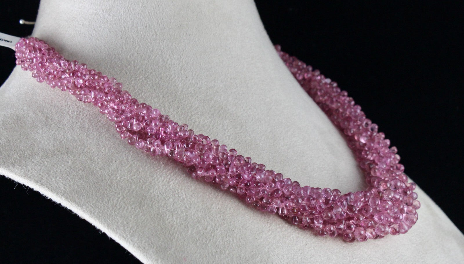 Certified Natural Tourmaline Rubellite Teardrop 431 Ct Gemstone Necklace