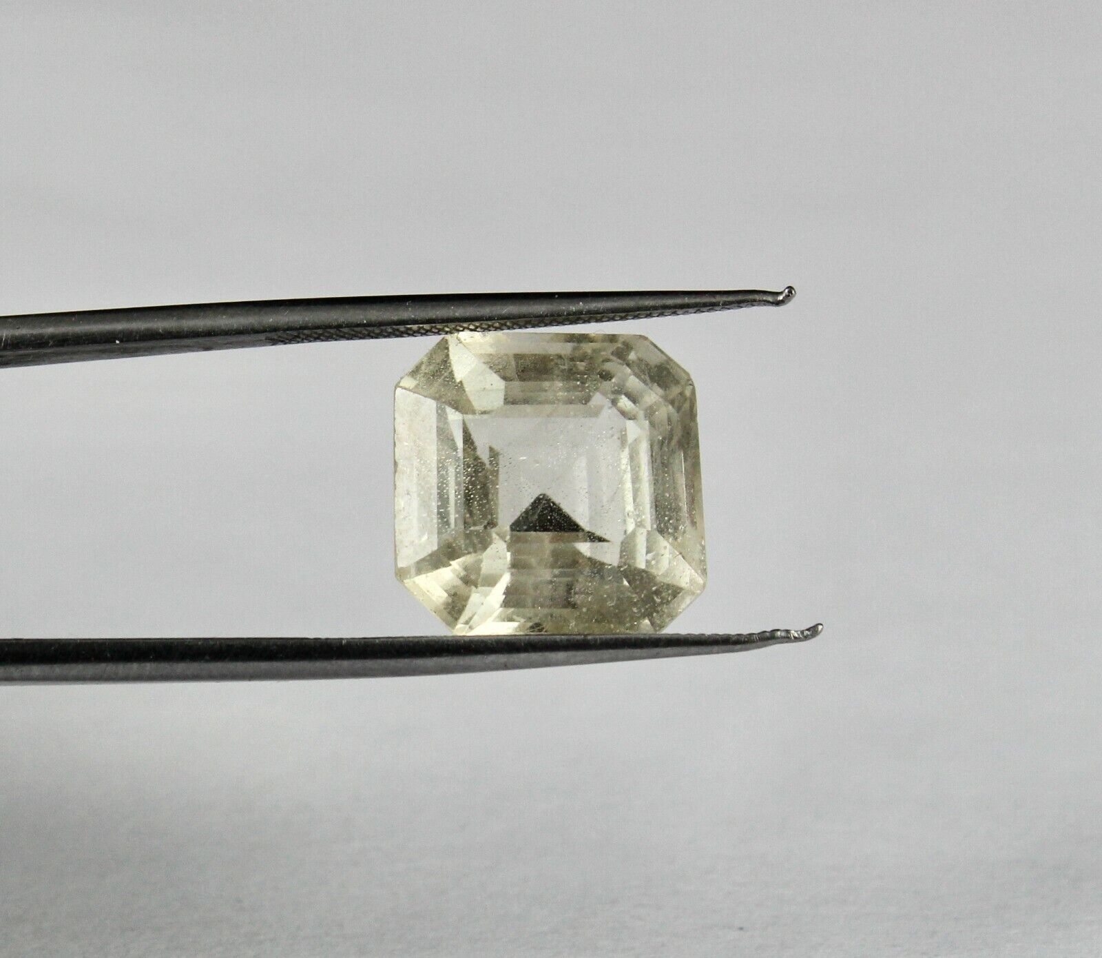 NATURAL UNHEATED YELLOW SAPPHIRE OCTAGON CUT 10.70 CARATS GEMSTONE RING PENDANT